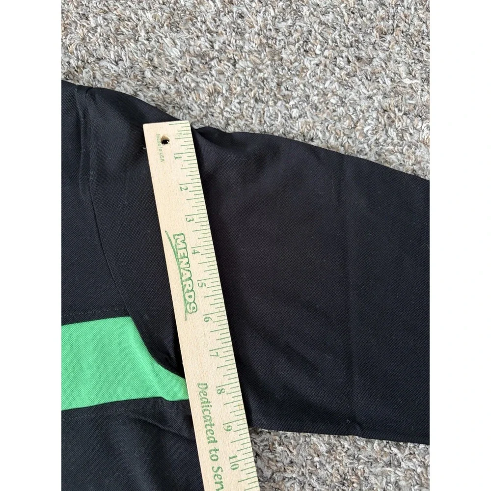 Polo Golf Ralph Lauren Long Sleeve Shirt Black Green Large Pima Cotton Peru 90s